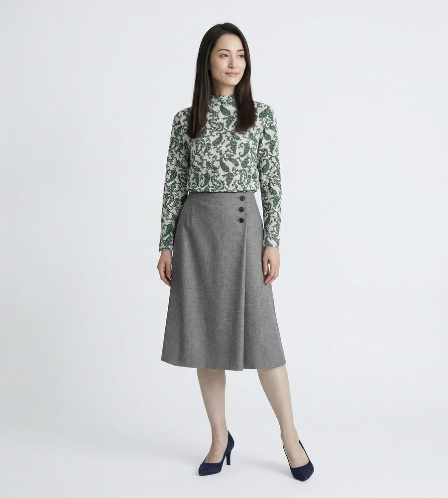 スキャパ（SCAPA）/ツイルツィードスカート ツイルツィードスカート｜スカート｜SCAPA Lサイズ(スキャパエルサイズ