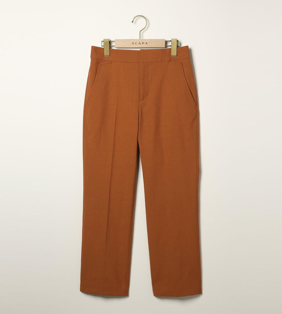 【SCAPA】スキャパ（F）シンプル スラックス チノパンツ ドライオックスパンツ｜手洗い可｜SCAPA Lサイズ(スキャパエル