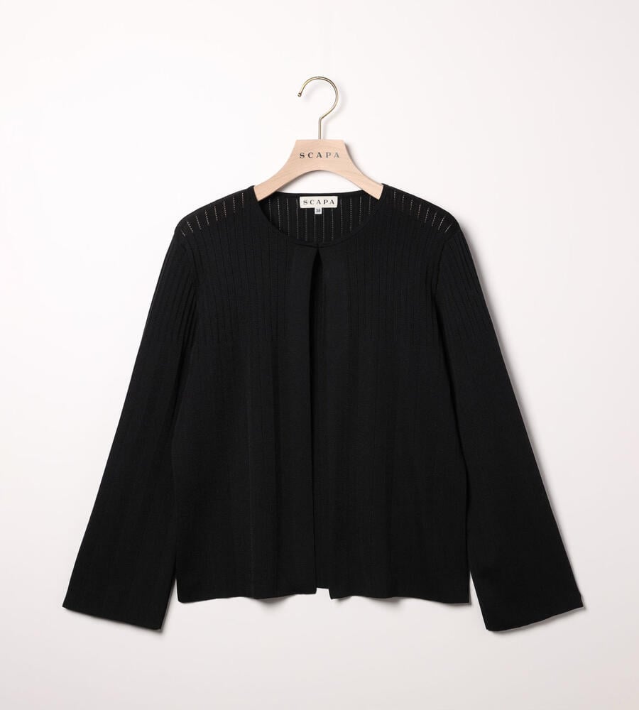 SCAPA レースカーディガン サイズ42 SCAPA - Scapa(スキャパ) カーディガン サイズ42 L レディース美