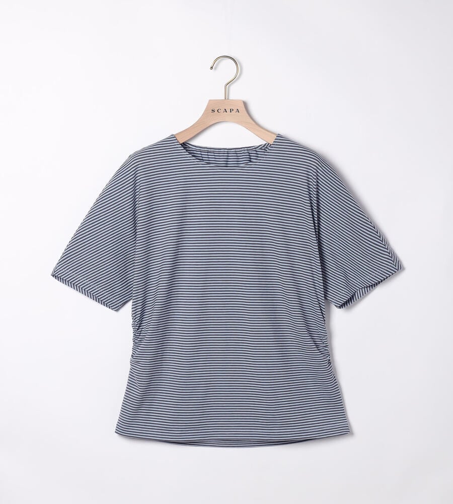 コットンボーダーカットソー｜カットソー｜SCAPA Lサイズ