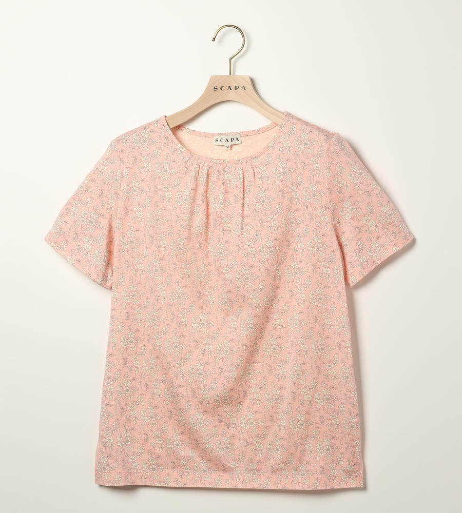【希望者のみラッピング無料】 WEB限定】Liberty Printミニフラワー丸首カットソー トップス