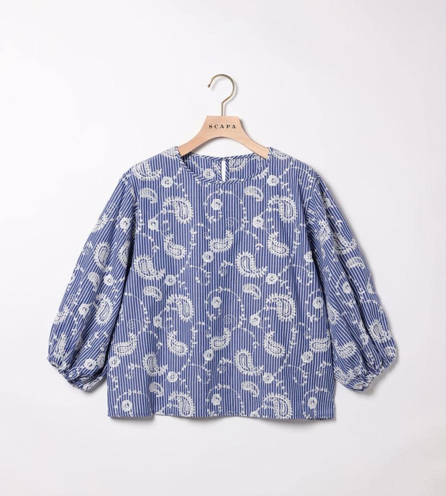 SCAPA Lサイズ / スキャパエルサイズ エンブロペーズリーブラウス エンブロペーズリーブラウス｜ブラウス・シャツ｜SCAPA Lサイズ
