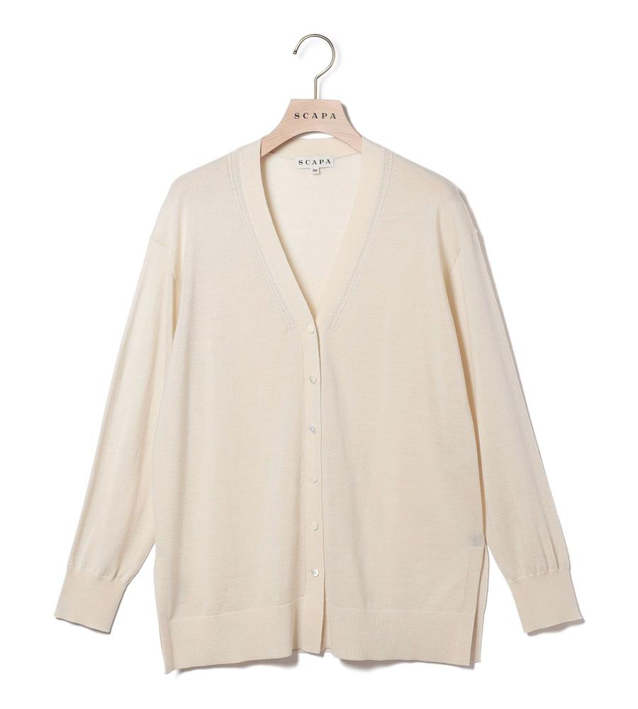 カシウールロングカーディガンニット｜ニット｜SCAPA Lサイズ(スキャパ