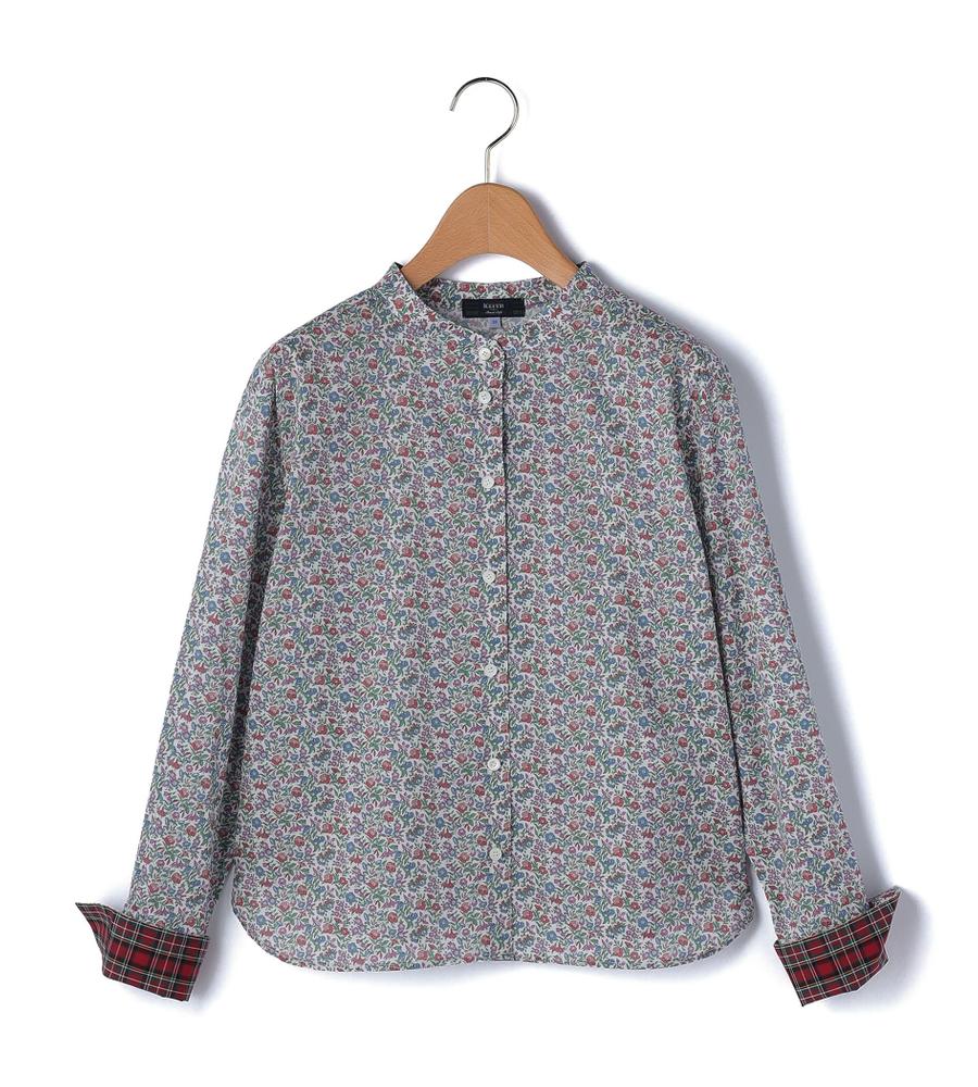 Liberty Print Mamieスタンドカラーブラウス