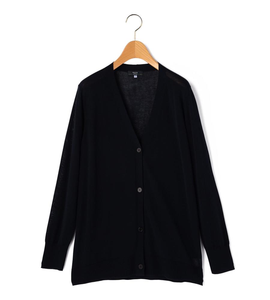 【新品未使用タグ付き】KEITH キース　ノーカラージャケット 黒 40 新品未使用タグ付き】KEITH キース ノーカラージャケット 黒 40