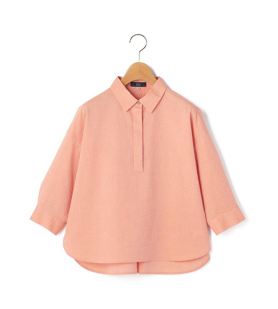 【美品ほぼ新品】 KEITH／キース コットンエンブロイダリー シャツブラウス シャンブレーリップルブラウス｜ブラウス・シャツ｜KEITH(キース