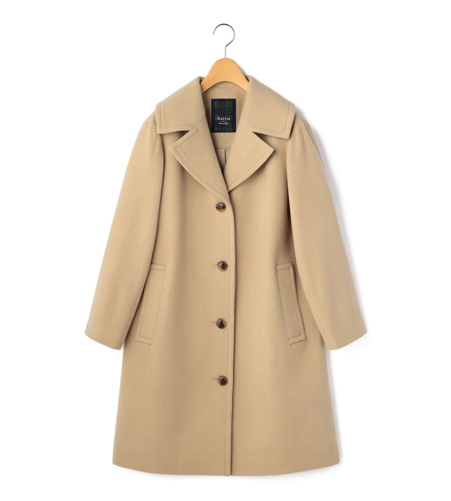 キース（KEITH）/【Lサイズ】ペコラムメルトンコート Lサイズ】ペコラムメルトンコート｜コート｜KEITH Lサイズ(キースエル