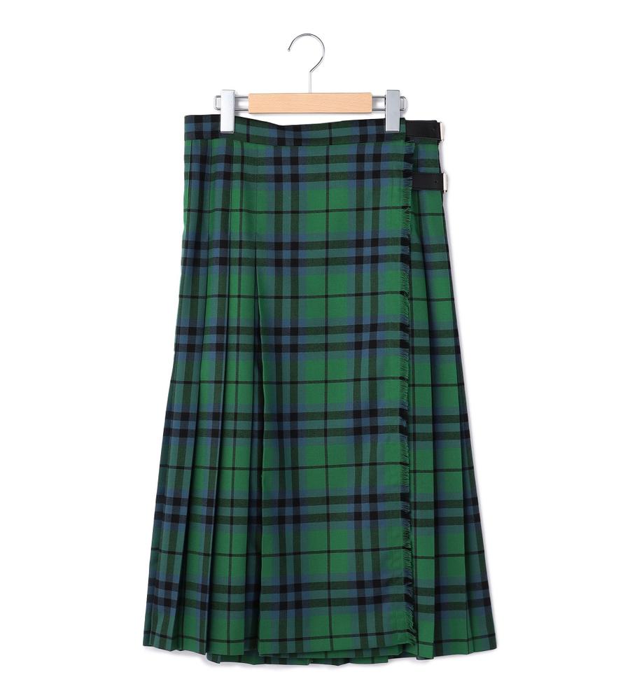 KEITH グレー チェック柄スカート 新品タグ付き Lサイズ】クランキースチェックスカート｜スカート｜KEITH Lサイズ