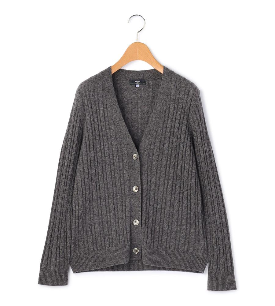 Lサイズ】ケーブルニットカーディガン｜ニット｜KEITH Lサイズ(キース