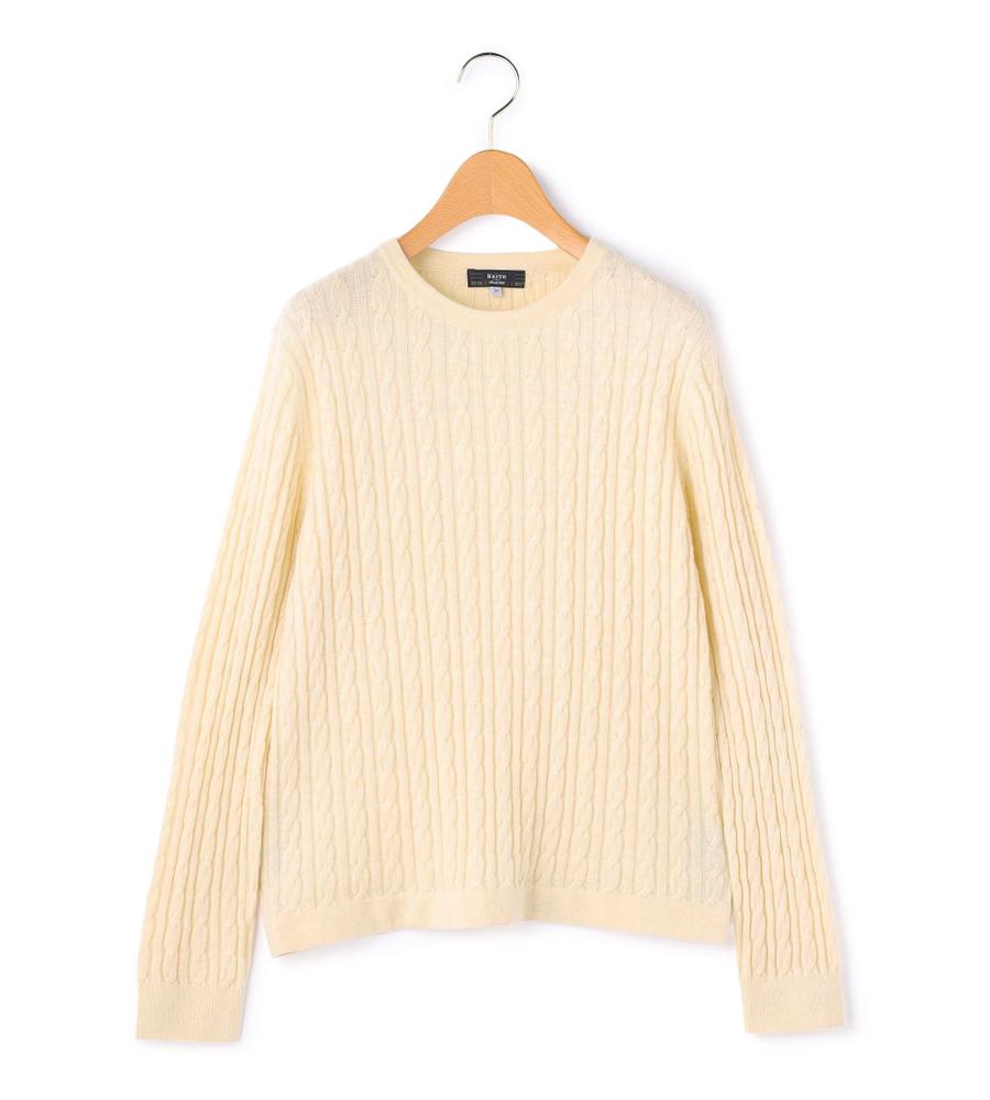 キース（KEITH）/【Lサイズ】ケーブルニットプルオーバー Lサイズ】ケーブルニットプルオーバー｜ニット｜KEITH Lサイズ(キース