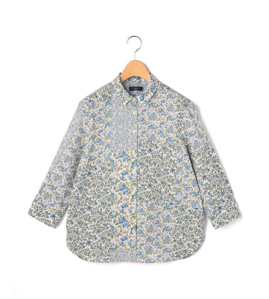 Lサイズ】Anniversary Patchwork Liberty Print Shirt｜ブラウス