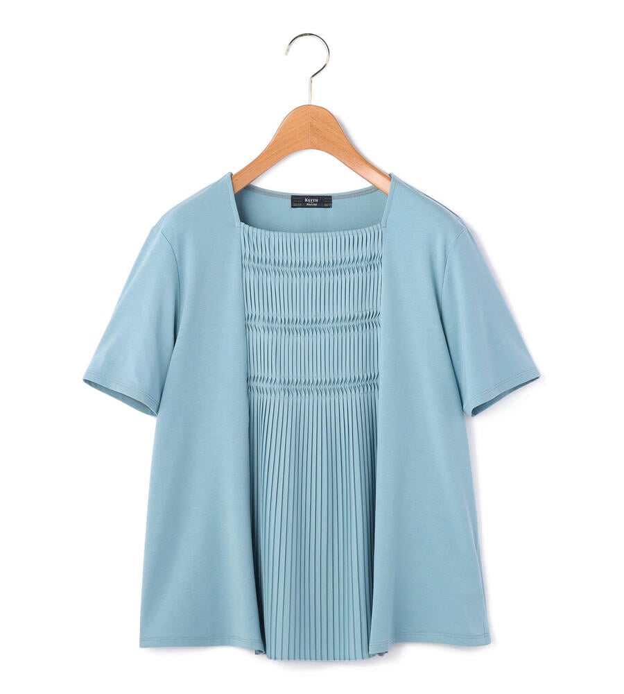 KEITH Lサイズ / キースエルサイズ 【Lサイズ】プリーツジャージーカットソー Lサイズ】プリーツジャージーカットソー｜カットソー｜KEITH L