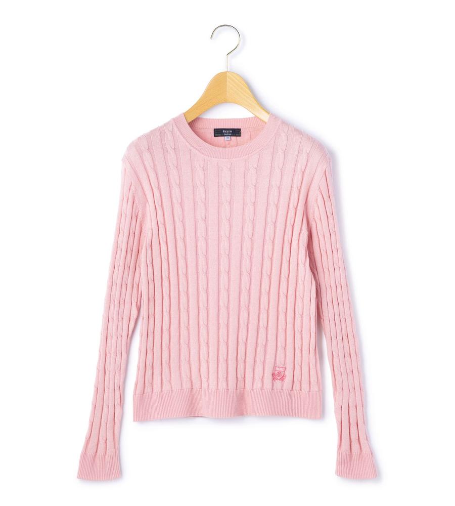 Lサイズ】ハイゲージケーブルニットプルオーバー｜ニット｜KEITH L